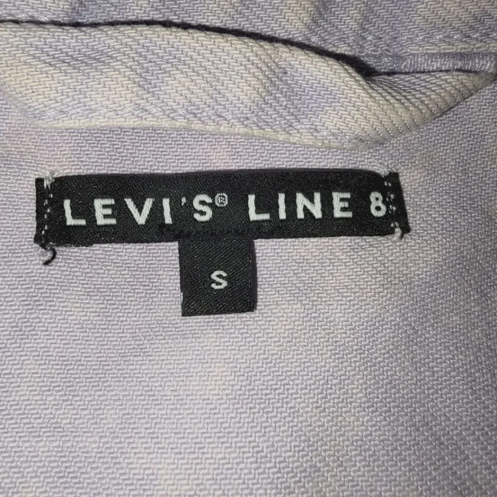 Levi's Line 8 Unisex Oversized Denim Trucker Light Violet size Small
